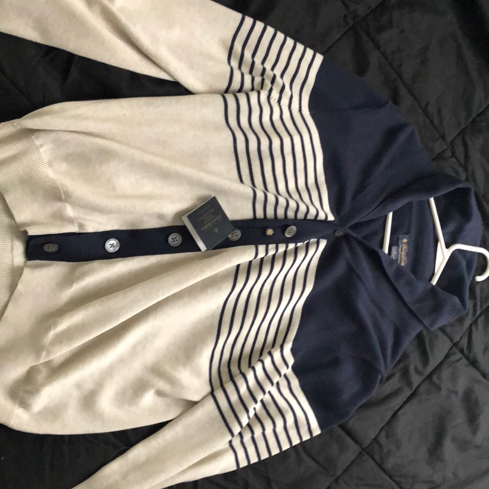Brooks Brothers prima cotton cardigan with tags